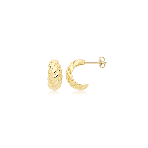 Twist Hoop Studs Earring