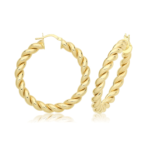 Plaited Hoops Earring