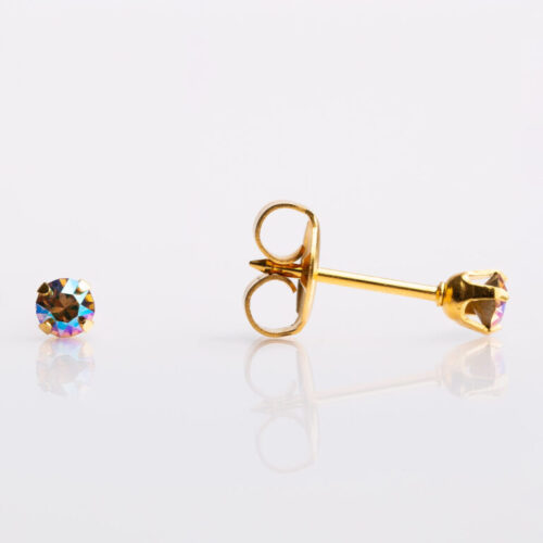 Sapphire Shimmer Stud Earring