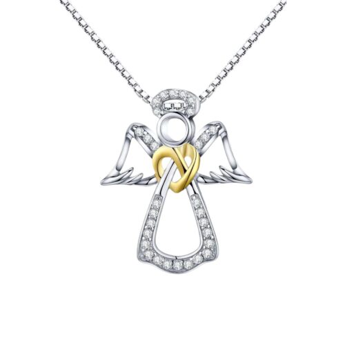 Guardian Angel Heart Pendant