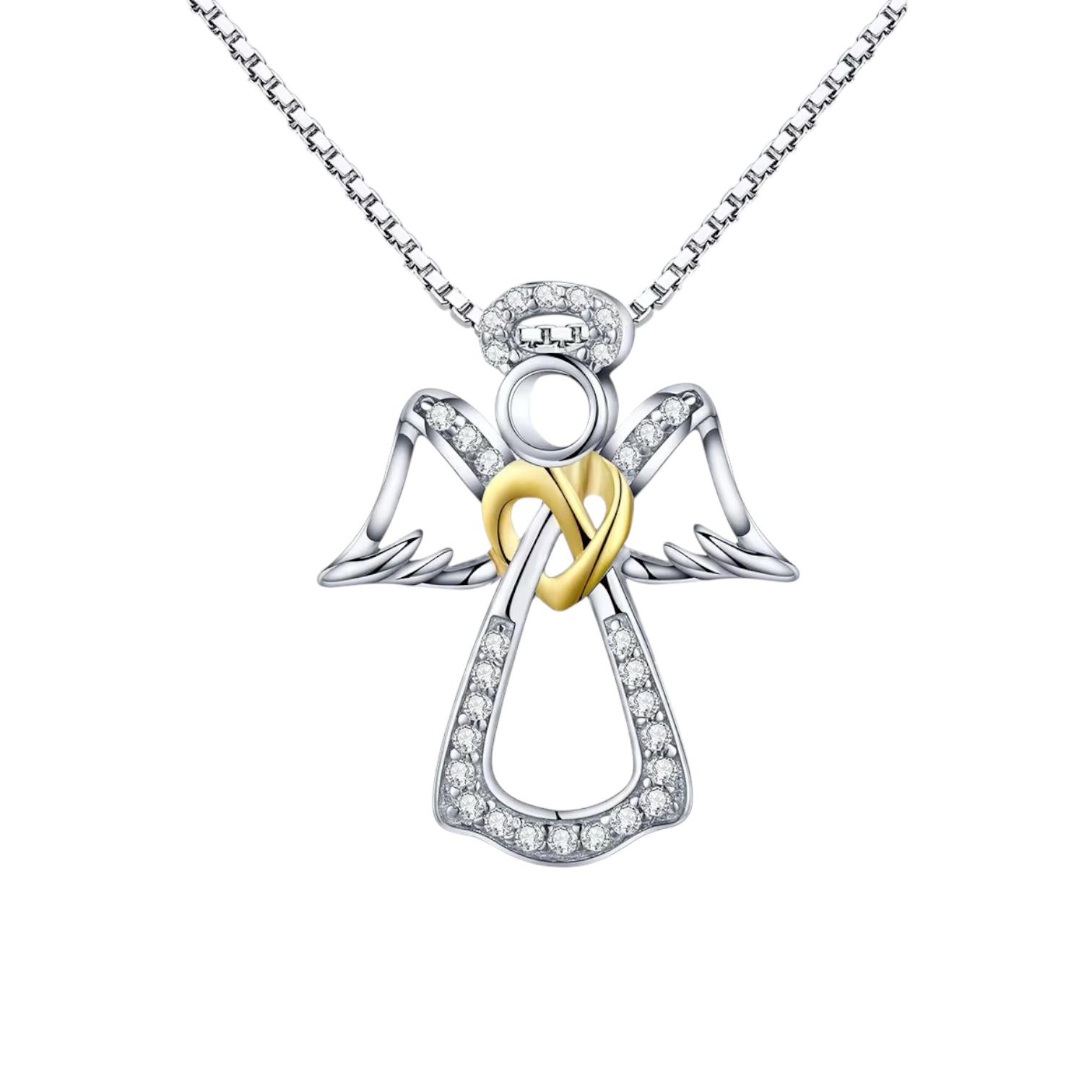 Guardian Angel Heart Pendant