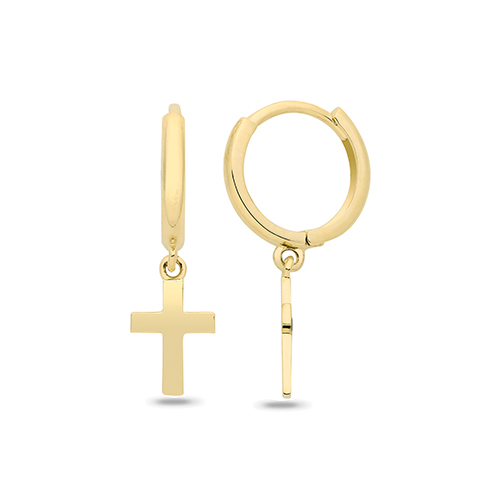 Cross Drop Earring