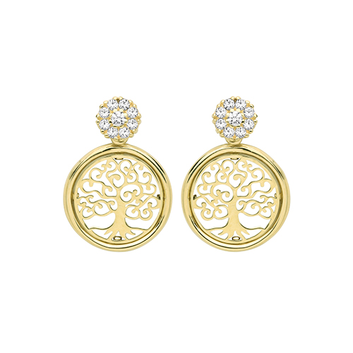CZ Drop Earrings