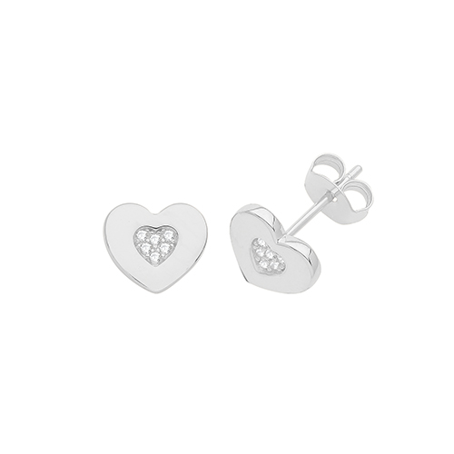 Heart Stud Earrings