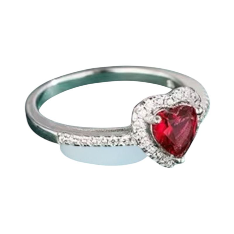 Karma 925 Sterling Silver Red Heart Ring - Image 3