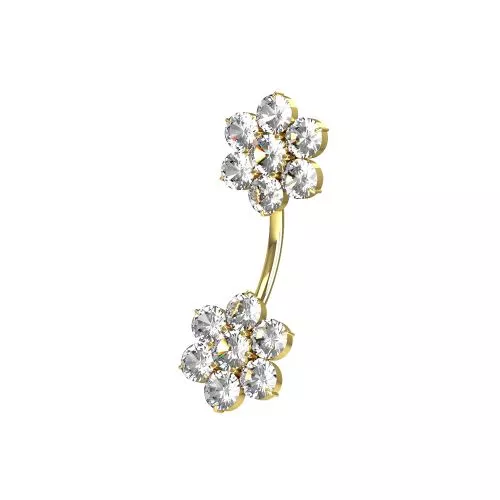 Mini Flowers Belly Bar
