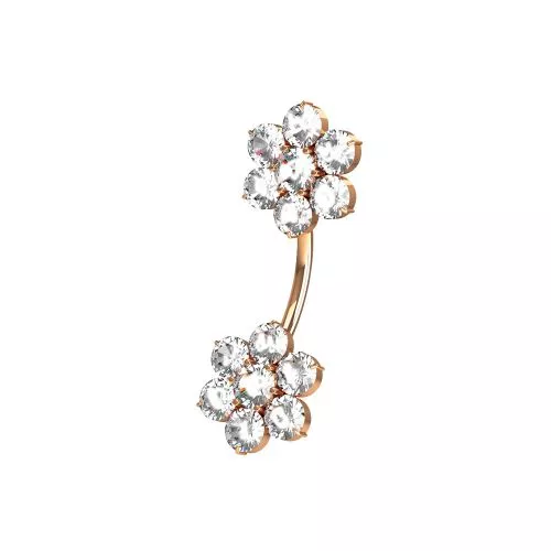 Mini Flowers Belly Bar