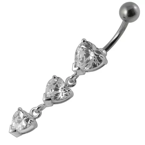Heart Charms Belly Bar