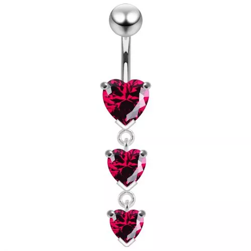 Heart Charms Belly Bar