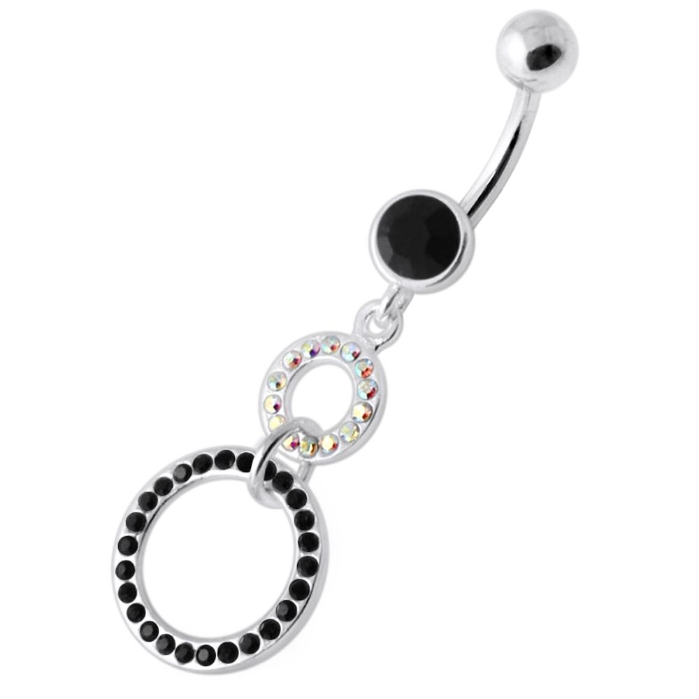 Black Round Hanging Belly Bar