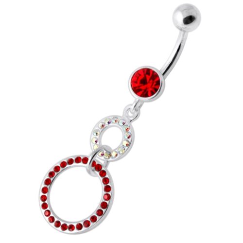 Red Round Hanging Belly Bar