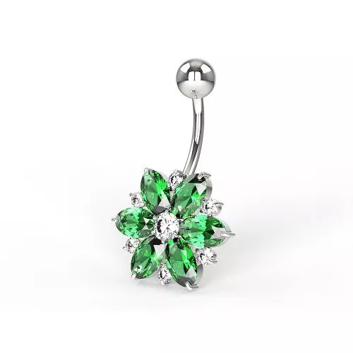 Colored Flower Belly Bar