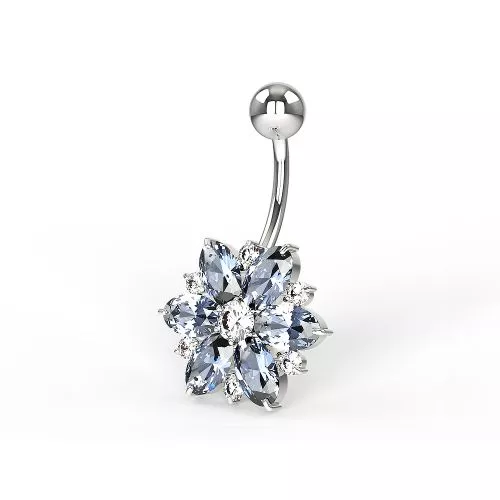 Colored Flower Belly Bar