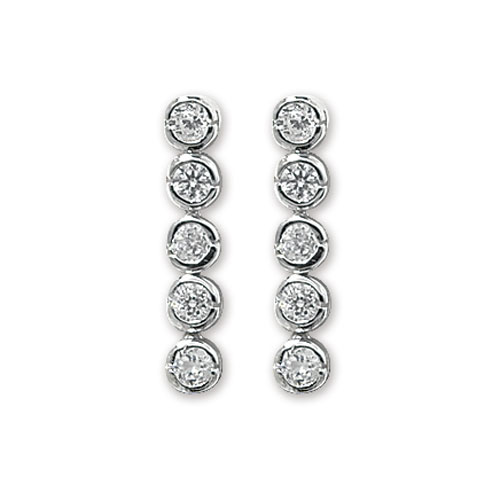 cz drop earring