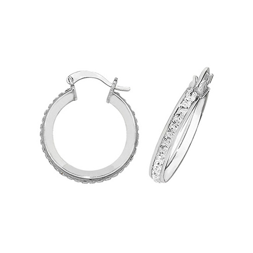 Crystal Hoop Earrings