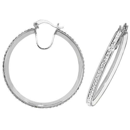 Crystal Hoop Earrings