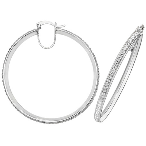 Crystal Hoop Earrings