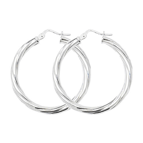 Twisted Hoop Earrings