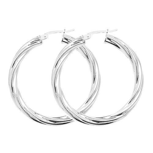 Twisted Hoop Earrings