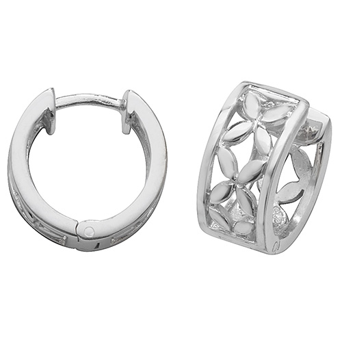 Silver Hinged Earrings