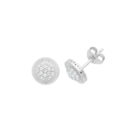 Round Stud Earrings