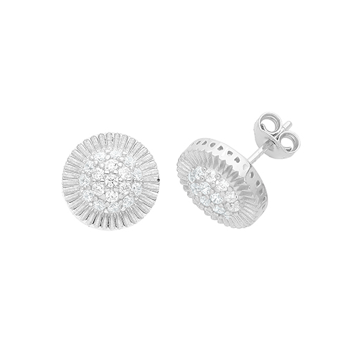 Round Stud Earrings