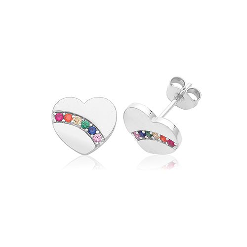 Heart Stud Earrings