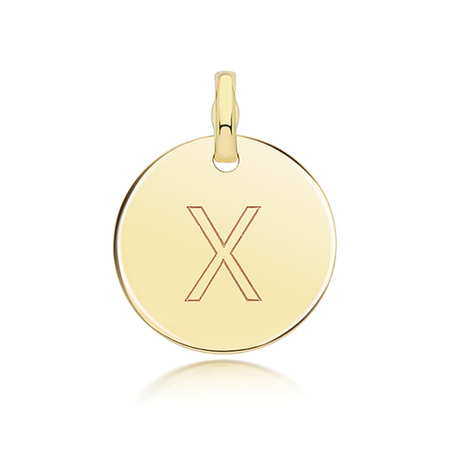 Initial X Pendant Charm