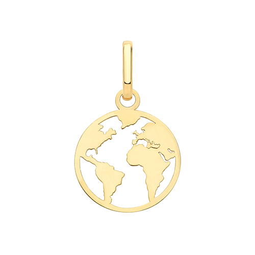 Gold World Pendant