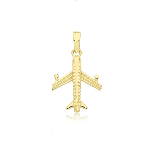 Gold Plane Pendant