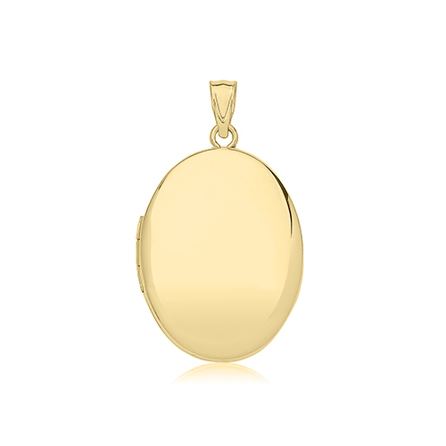 Gold Plain Oval Locket