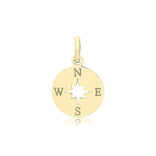 Gold Compass Pendant