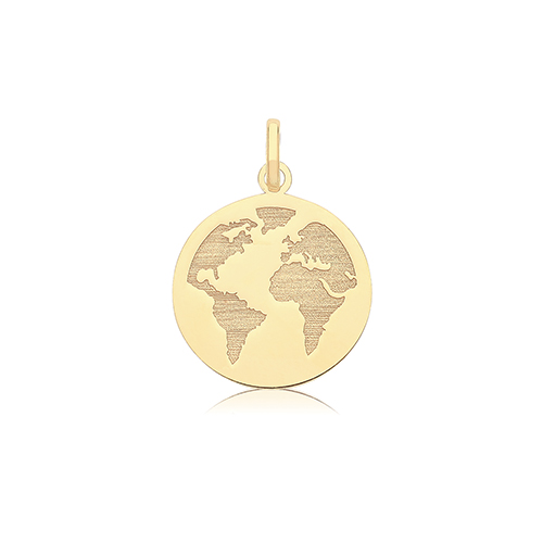 ENGRAVED WORLD PENDANT