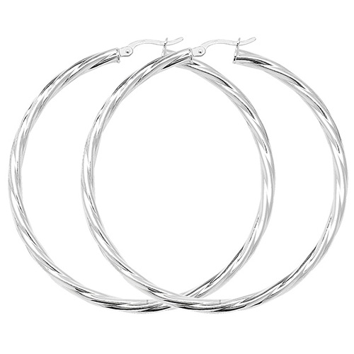 Twisted Hoop Earrings