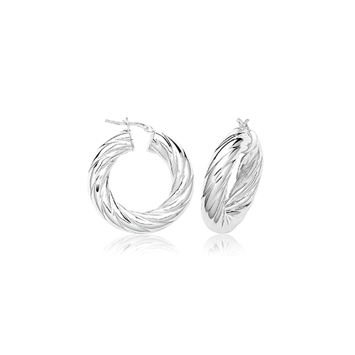 Twisted Hoop Earrings