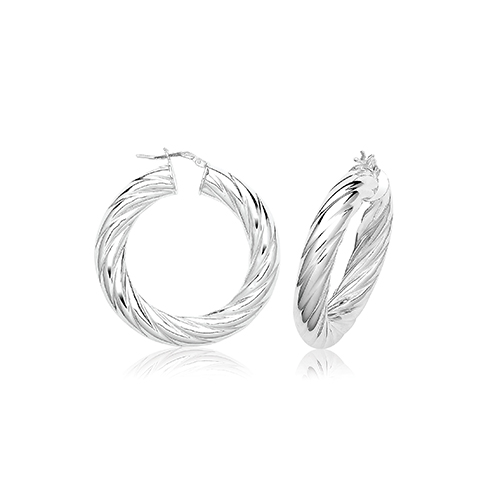 Twisted Hoop Earrings
