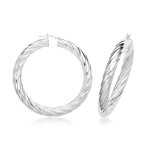 Twisted Hoop Earrings