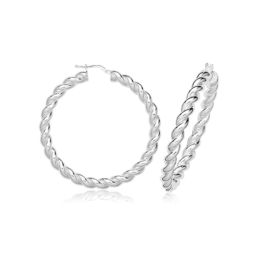 Twisted Hoop Earrings