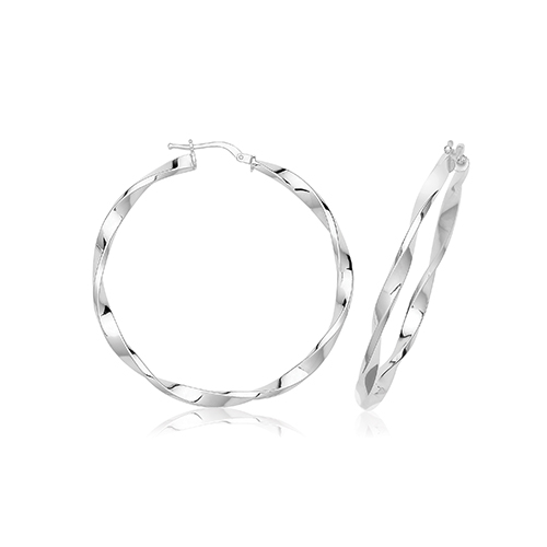 Twisted Hoop Earrings