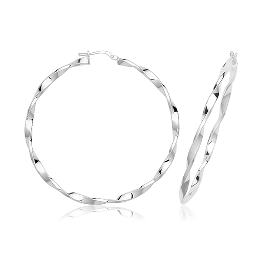 Twisted Hoop Earrings