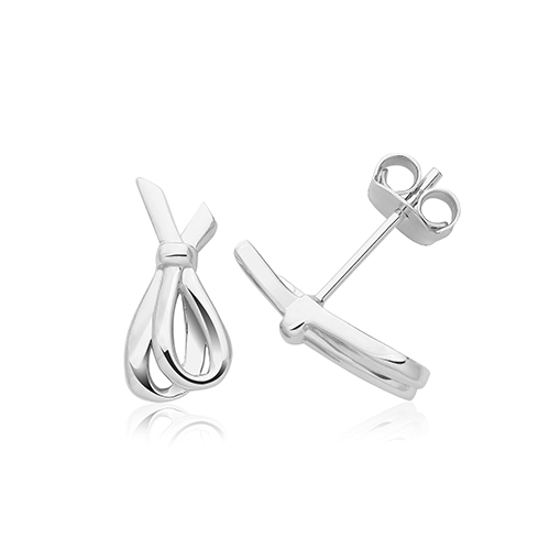 Rhodium Stud Earrings