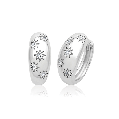 Star Hoops Earring