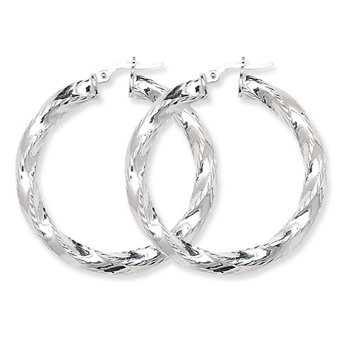 Twisted Hoop Earrings