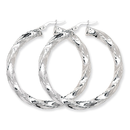Twisted Hoop Earrings