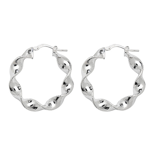 Twisted Hoop Earrings