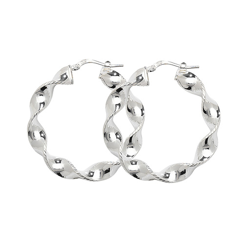 Twisted Hoop Earrings