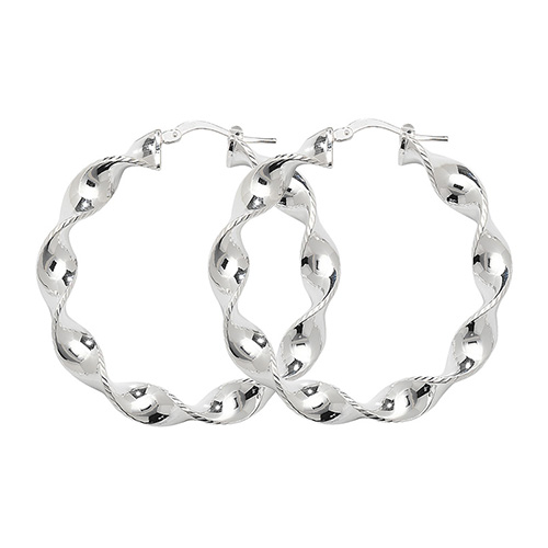 Twisted Hoop Earrings