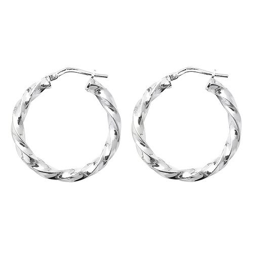 Twisted Hoop Earrings