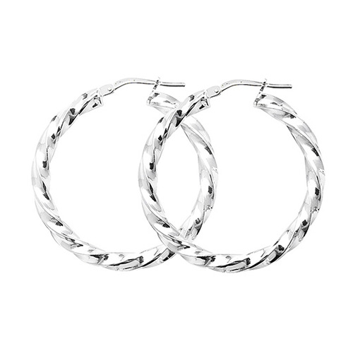 Twisted Hoop Earrings