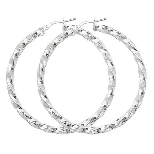 Twisted Hoop Earrings